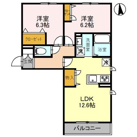 シャーメゾン茜の間取り|☆明石市大久保町　シャーメゾン茜☆