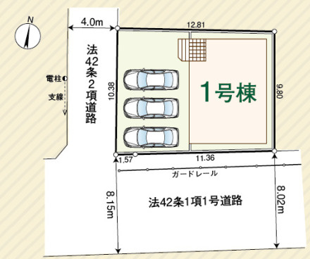 入間市仏子第8　新築戸建　クレイドルガーデンの区画図