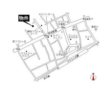 リリオン・ヴィレッジＩの地図