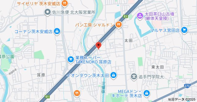 オーク太田Ⅱの地図