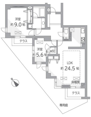 【間取り】 | プレステージ千駄木