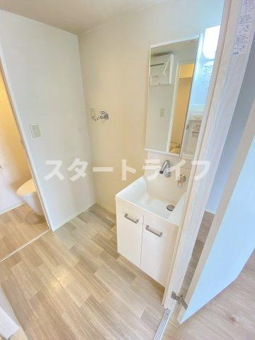 大阪市淀川区新高４丁目の賃貸マンションの洗面所