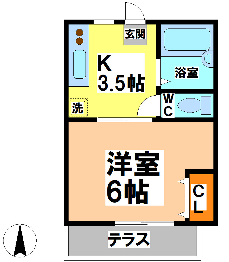 ポニート東小金井の間取り