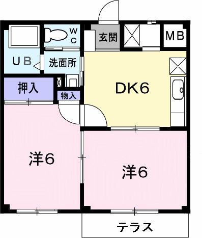 ロマニー高柳Ⅰの間取り
