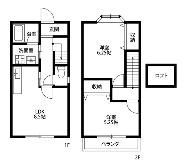 【間取り】 | ワイズスクエア | ご家族におすすめ！2LDKのテラスハウスです！