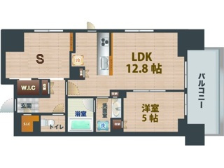 【間取り】 | ディームス渋谷本町 | 2LDKのお部屋です。