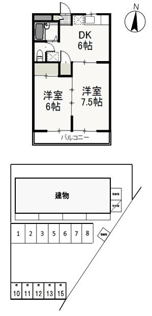 ディアトレス下中野の間取り