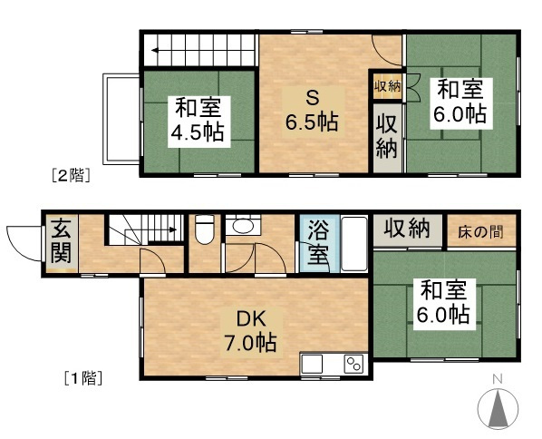 長森貸家　の間取り