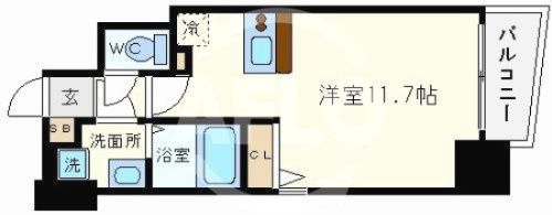アクアプレイス南堀江の間取り|アクアプレイス南堀江　間取り