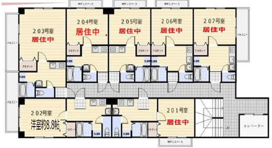 レジデンス富士見の間取り