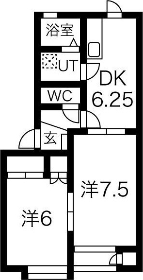 アビタシオンKの間取り