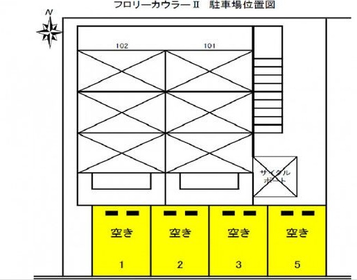フロリカウラⅡの区画図