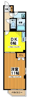 マイスタークエーレ西新宿の間取り