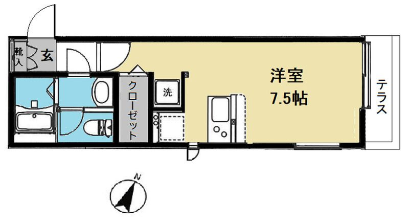 ラ・ノーブレ勝田台の間取り