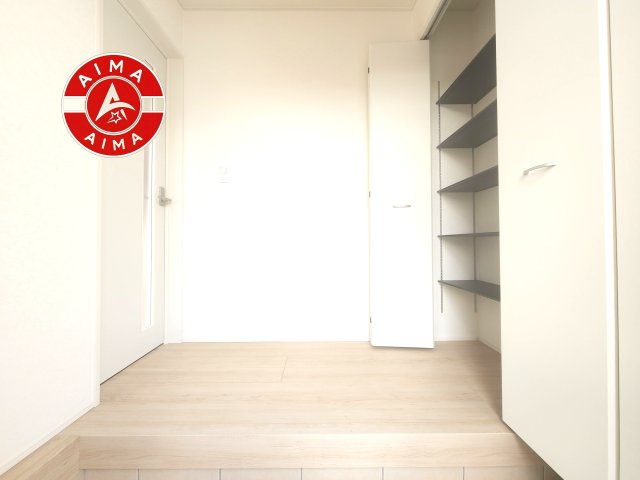 古賀市中央6丁目第9-2棟（1号棟）の内観：施工例|二重ロック採用。毎日の安心を守るしっかり防犯対策。