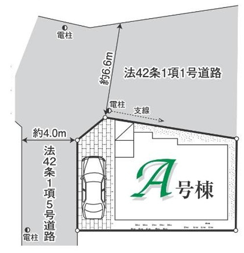 【仲介手数料無料】ハートフルタウン所沢林３期　全１棟の区画図