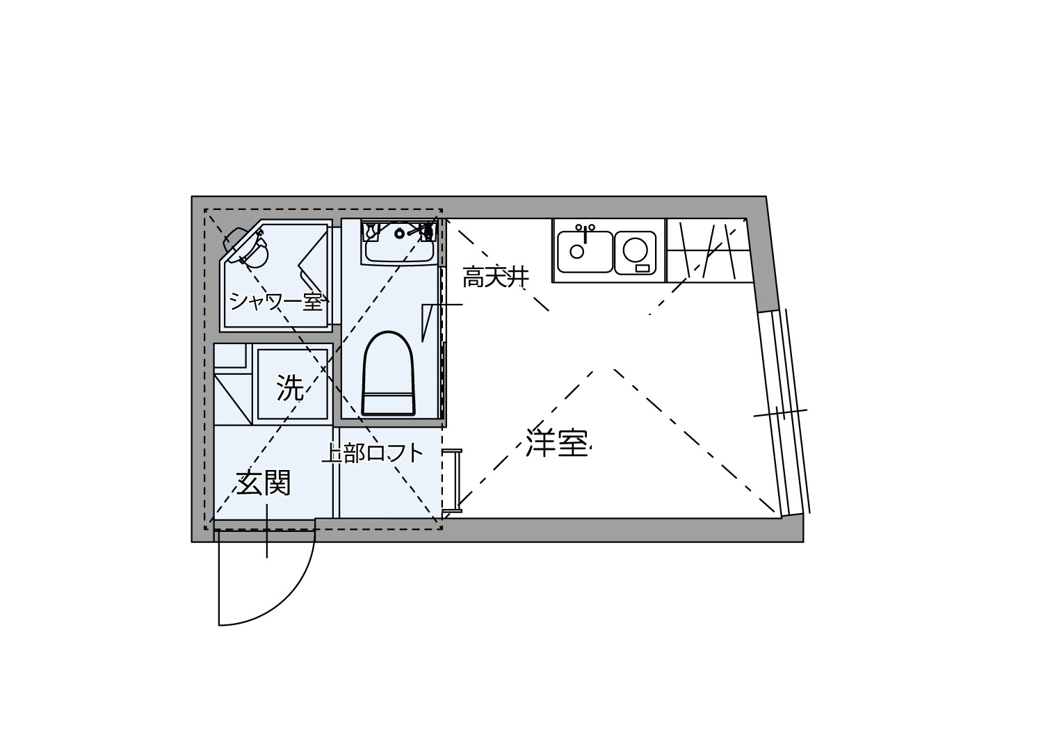 ビジュー池袋レジデンス２０４の間取り|間取りです。