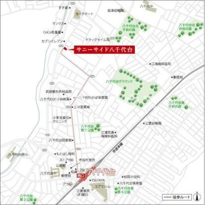 サニーサイド八千代台の地図