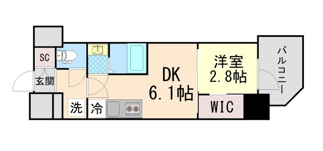セレニテ西元町アリエの間取り