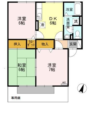 ヴィラ・ロワイヤル参番館の間取り