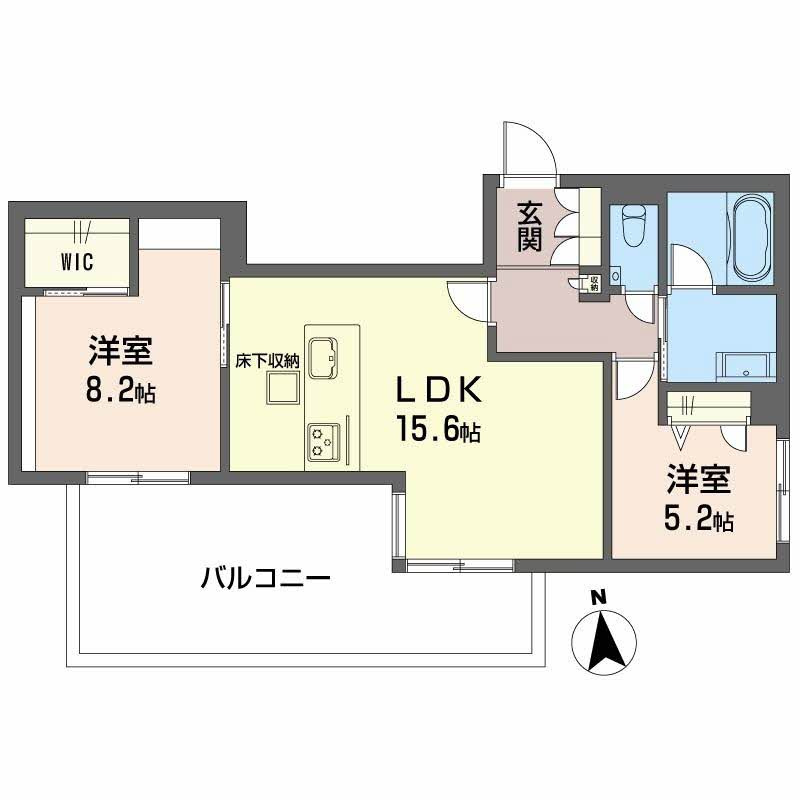 シャーメゾン　ヤーティンの間取り