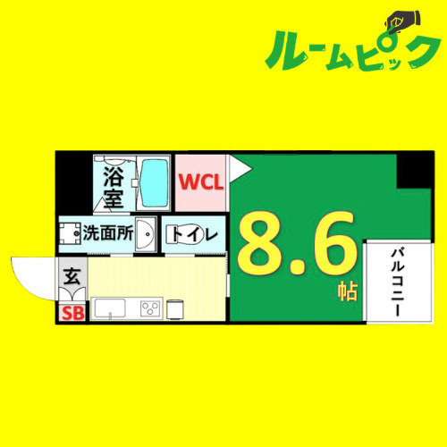maison spade　名古屋市賃貸　仲介手数料無料の間取り