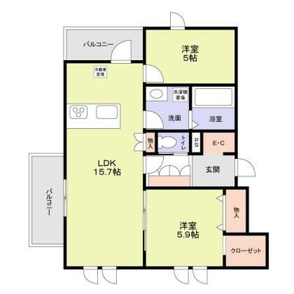 ｃｅｎｔｒａｌ　ｃｒｅｓｔの間取り