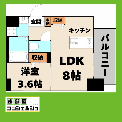 メイクスデザイン鶴舞の間取り