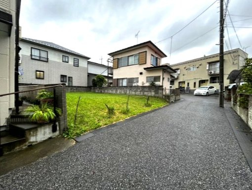 宇都宮市大和３丁目　土地の前面道路含む現地写真