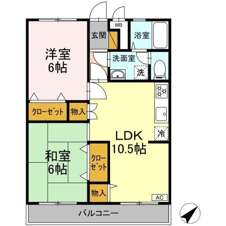 【間取り】 | 松丸第二コーポラス