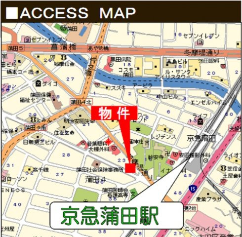 グランドソレーユの地図
