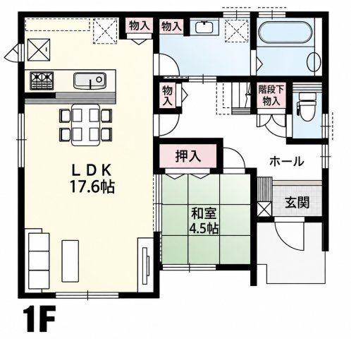 鴻巣市小松1丁目（14区画）7号棟の間取り