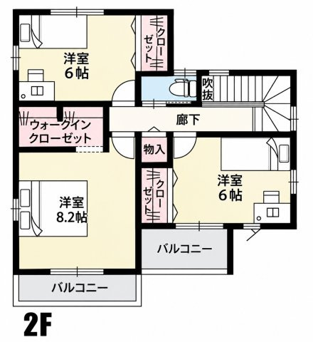 鴻巣市小松1丁目（14区画）7号棟の間取り