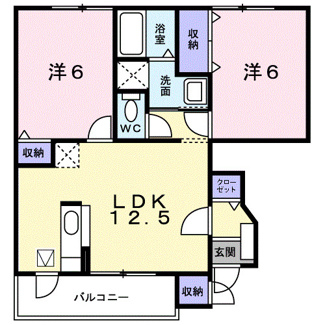 【間取り】 | サンモールＡ