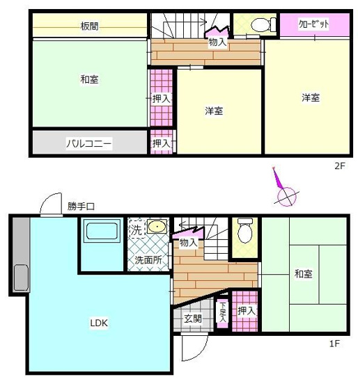 【間取り】 | 座間市ひばりが丘