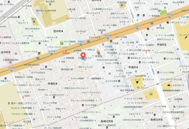 メープル神戸本山の地図