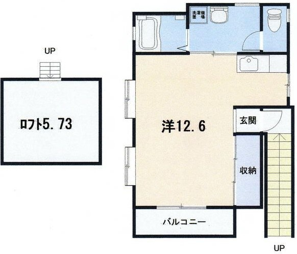 田辺ハイツⅡの間取り