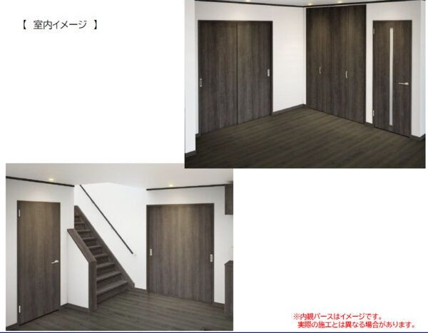 ミモザB棟の玄関