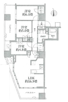 【間取り】 | クレヴィアタワー大井町ザレジデンス