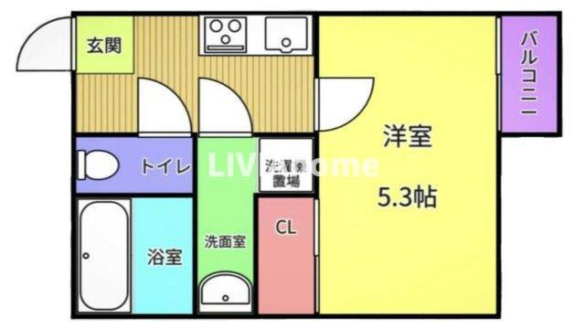 目黒区下目黒３丁目のアパートの間取り