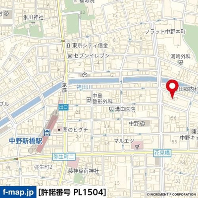 【地図】 | ドルミ中野弥生町
