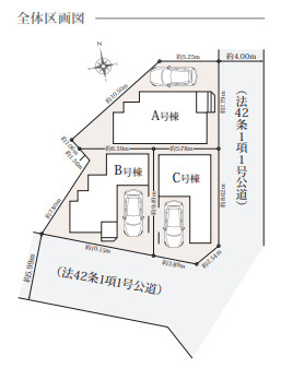 戸建 大阪市東淀川区大道南２丁目の区画図