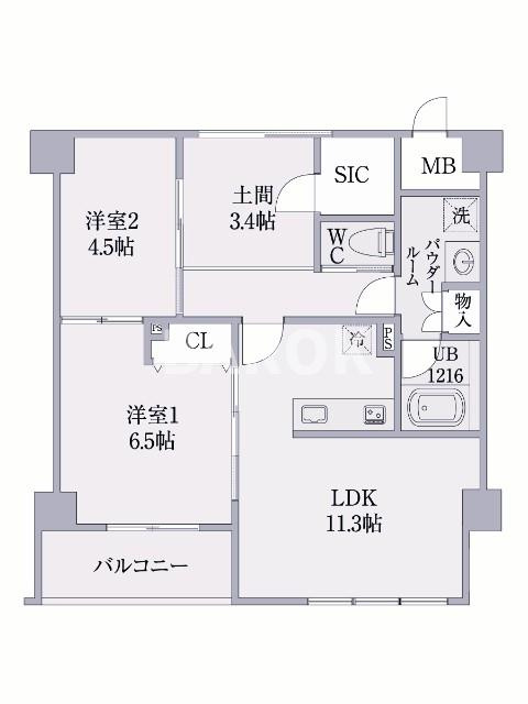 グランレジデンス大橋の間取り
