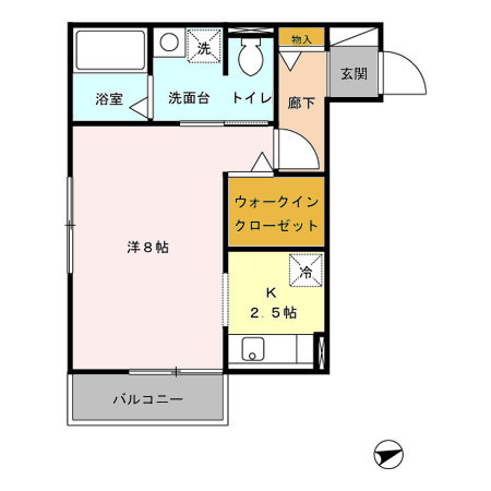 グランドソレーユ A棟の間取り