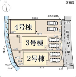 リーブルガーデン河南町東山の区画図