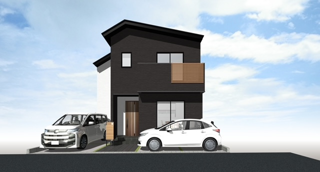 枚方市宇山町　土地の土地図＋建物プラン例|建物プラン例