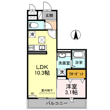 ワンモアオッツの間取り