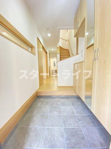 大阪市淀川区東三国２丁目の一戸建ての玄関