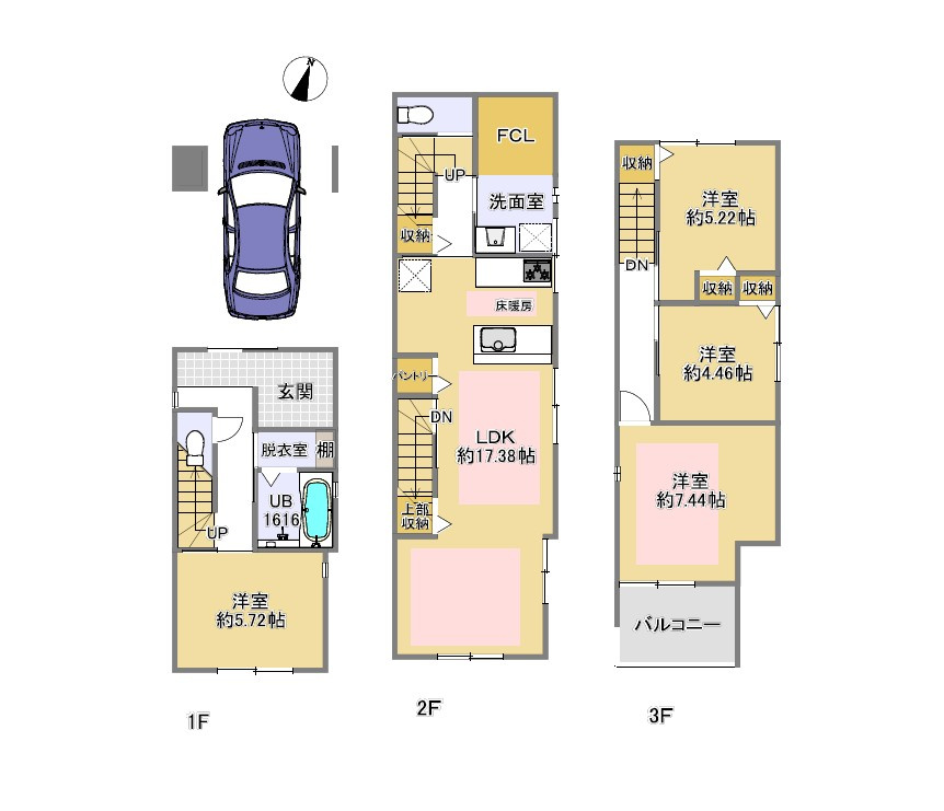 灘区赤坂通　新築戸建の画像