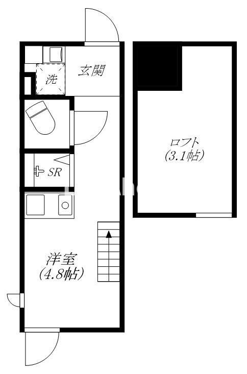 目黒区原町２丁目のアパートの間取り